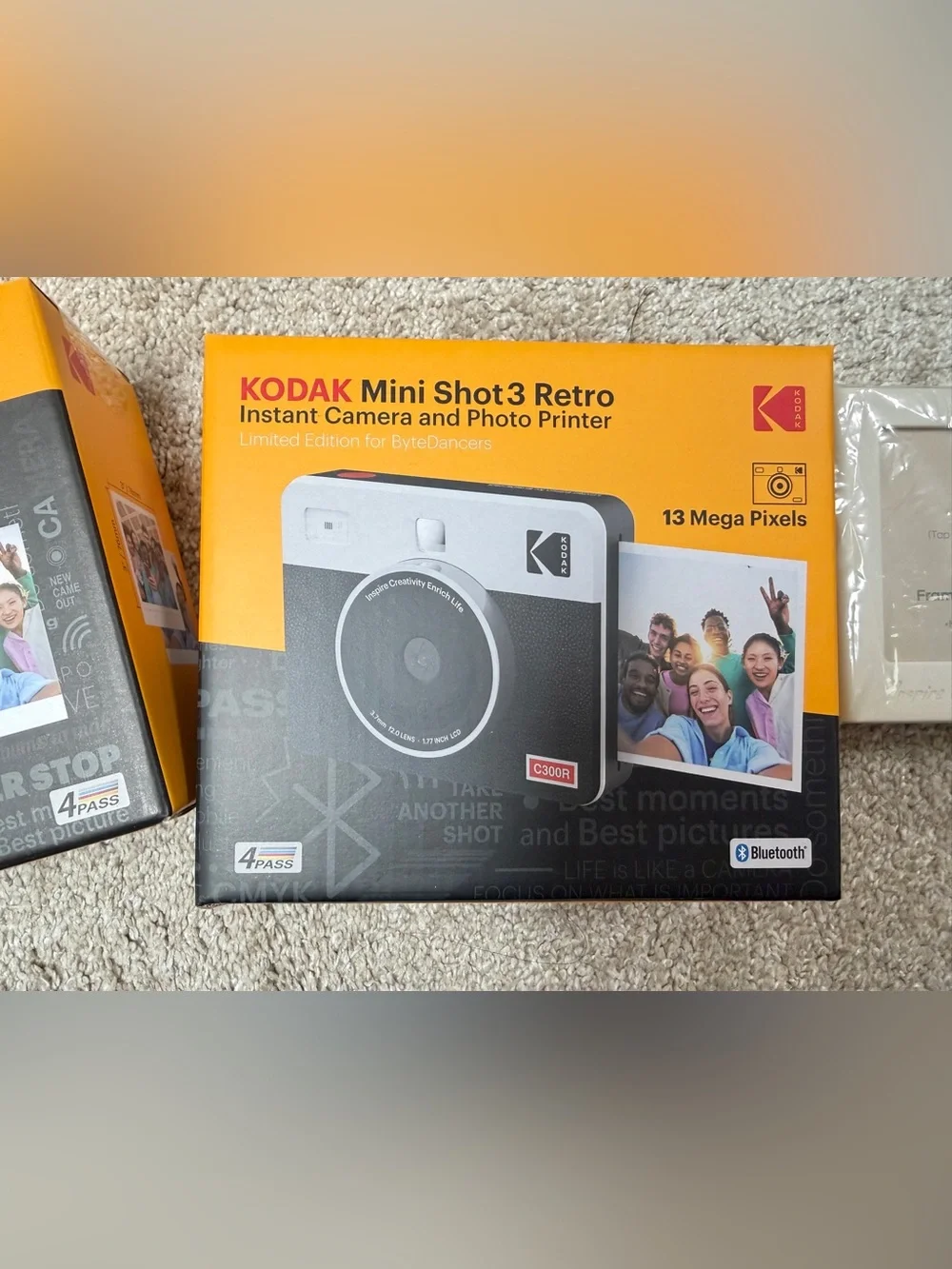 Brand New Kodak Mini Shot 3 Retro + 30 Sheet Photo Cartridge Set